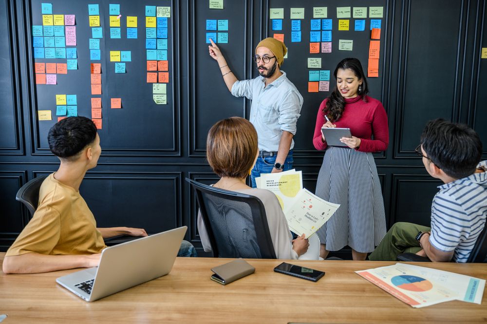 Taller colaborativo de profesionales en una empresa